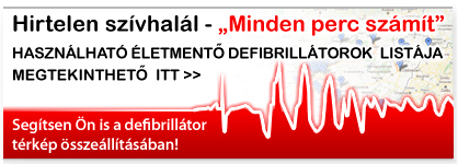Használható életmentő defibrillátorok listája